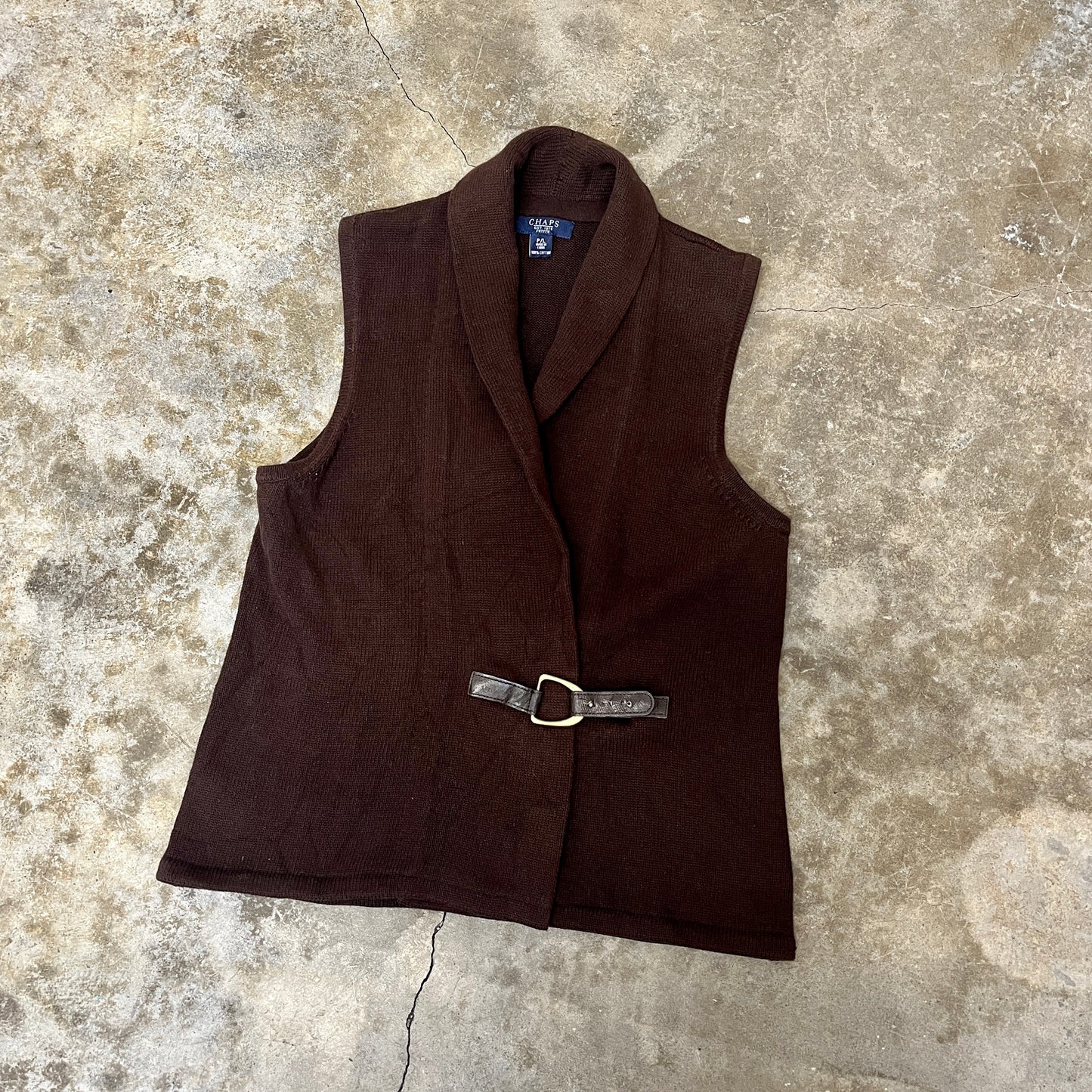 90s Sleeveless Belted Sweater